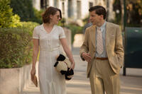 Kristen Stewart as Vonnie and Jesse Eisenberg as Bobby in "Cafe Society."