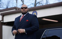 Dominic L. Santana as Suge Knight in "All Eyez on Me."