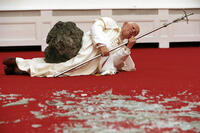 A scene from "Maurizio Cattelan: Be Right Back."