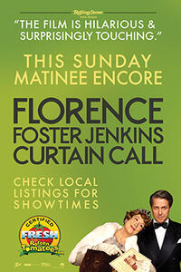 Poster art for "Florence Foster Jenkins Curtain Call."
