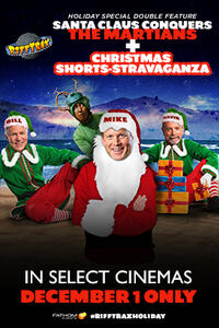 Poster art for "RiffTrax Holiday Special Double Feature."