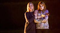 A scene from "Don't Knock Twice."