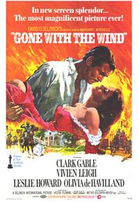 Poster art for "Gone with the Wind,"