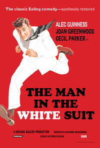 Poster art for "The Man In The White Suit."