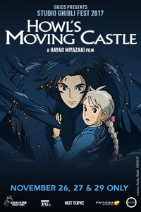 Poster art for "Howl’s Moving Castle – Studio Ghibli Fest 2017."