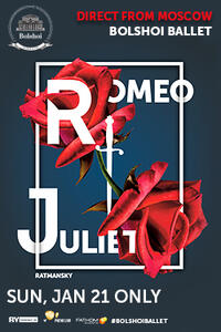 Poster art for "Bolshoi Ballet: Romeo and Juliet."