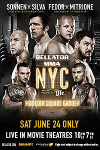 Poster art for "Bellator NYC: Sonnen vs. Silva."