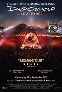 David Gilmour: Live at Pompeii poster art