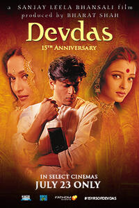 Poster art for "Devdas 15th Anniversary."