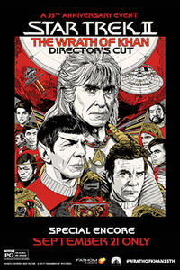 Poster art for "Star Trek II: The Wrath of Khan 35th Anniversary."