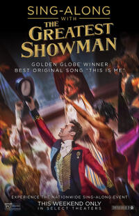 The Greatest Showman Sing-Along poster art