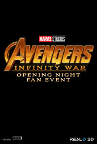 Avengers: Infinity War Opening Night Fan Event poster art