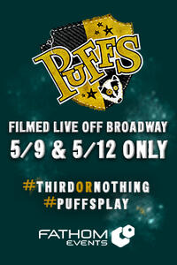 Poster art for "Puffs: Filmed Live Off Broadway."