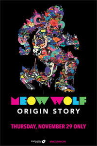 Poster Art for "Meow Wolf: Origin Story".