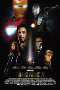 Poster art for "Marvel Studios 10th: Iron Man 2: The IMAX Experience".
