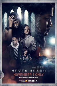 Poster art for "Never Heard".