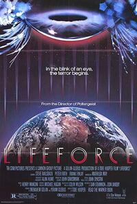 Poster art for "Lifeforce."