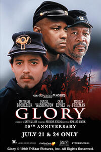 Poster art for "Glory 30th Anniversary (1989) presented by TCM"