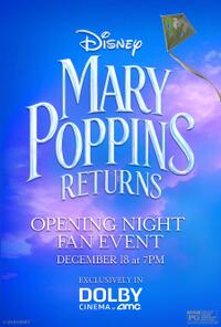Mary Poppins Returns Opening Night Fan Event poster art