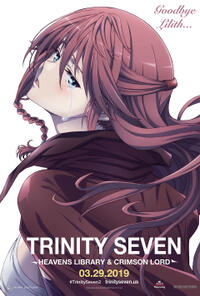 Trinity Seven: Heavens Library & Crimson Lord poster art