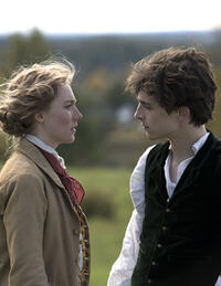 Saoirse Ronan and Timothee Chalamet in Little Women