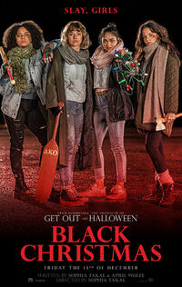 Black Christmas poster art