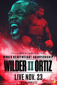 Poster art for "Wilder vs. Ortiz".