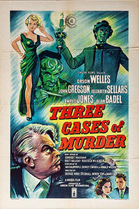 Poster art for "THREE CASES OF MURDER".
