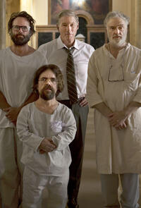 Walter Goggins, Richard Gere, Peter Dinklage and Bradley Whitford in a scene from "Three Christs"
