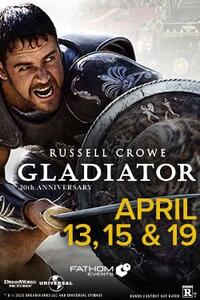 Poster art for "Gladiator 20th Anniversary".