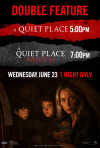 A Quiet Place Double Feature poster art