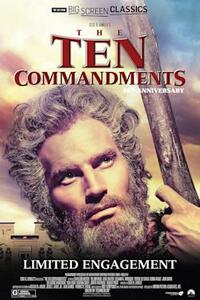 Poster art for "The Ten Commandments 65th Anniversary presented by TCM".