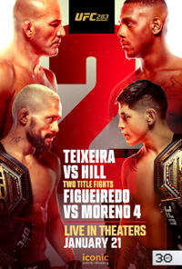 UFC 283: Teixeira vs Hill poster art