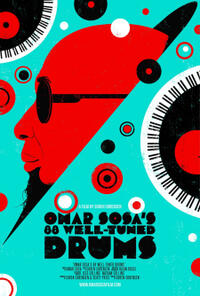Omar Sosa's 88 Well-Tuned Drums poster art