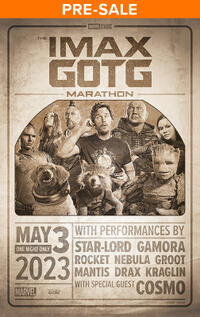 IMAX Guardians of the Galaxy marathon poster art