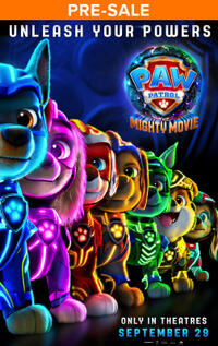 PAW Patrol: The Mighty Movie poster art