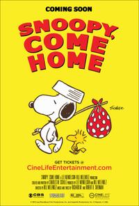 Snoopy, Come Home poster art