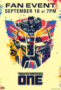Transformers One: Fan Event poster art