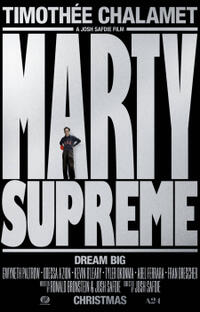 Marty Supreme poster art