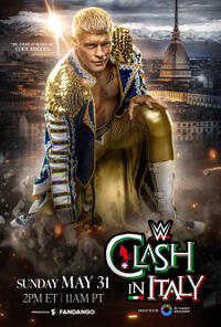 WWE Clash in Italy poster art