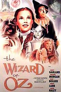 Poster art for "The Wizard of Oz."
