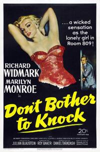 Poster art for "Don't Bother to Knock."