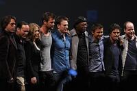 The cast of 'The Avengers' at Comic-Con 2010.