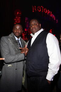 Derek Luke and Jamal Woolard at the after party of the New York premiere of "Notorious."