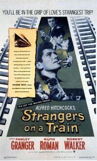 Poster art for "Strangers on a Train."