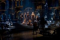 Judi Dench as Liliane La Fleur, Marion Cotillard as Luisa Contini, Penelope Cruz as Carla, Sophia Loren as Mamma, Stacy "Fergie" Ferguson as Saraghina, Nicole Kidman as Claudia, Kate Hudson as Stephanie and Daniel Day-Lewis as Guido Contini in "Nine."