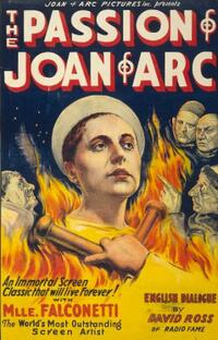 Poster art for "The Passion of Joan of Arc."
