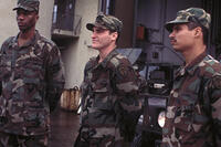 Leon, Joaquin Phoenix and Michael Peña in "Buffalo Soldiers."