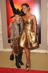 Willow Smith and Jada Pinkett Smith at the California premiere of "The Karate Kid (2010)."