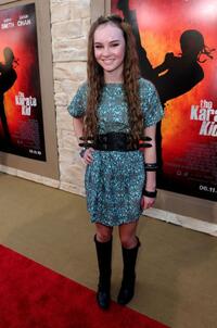 Madeline Carroll at the California premiere of "The Karate Kid (2010)."